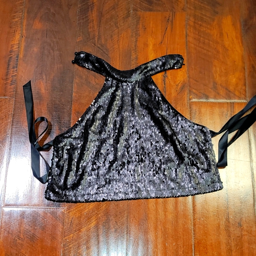 Sequin Halter